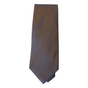 KENNETH COLE REACTION Brown Modern Pindot Polka Dot Textured Silk Classic Tie